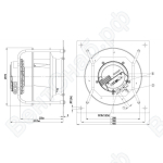Центробежный вентилятор ebmpapst K3G280AU06B2_1