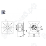 Центробежный вентилятор ebmpapst K3G280PR04I2