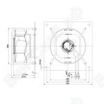 Центробежный вентилятор ebmpapst K3G280RB0203