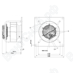 Центробежный вентилятор ebmpapst K3G310BB4902_1
