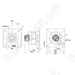 Центробежный вентилятор ebmpapst K3G310PT08J2