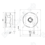 Центробежный вентилятор ebmpapst K3G310RB0103