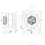 Центробежный вентилятор ebmpapst K3G355AY4002