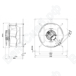 Центробежный вентилятор ebmpapst K3G355RR06G2_1