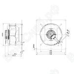 Центробежный вентилятор ebmpapst K3G355RS02H2_1