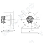Центробежный вентилятор ebmpapst K3G450AQ2568_1