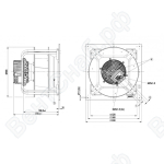 Центробежный вентилятор ebmpapst K3G500AQ3368