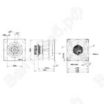 Центробежный вентилятор ebmpapst K3G500PB3301
