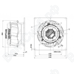 Центробежный вентилятор ebmpapst K3G630RB3271