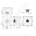 Центробежный вентилятор ebmpapst K3G710AR0301