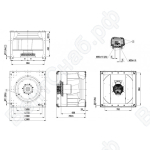 Центробежный вентилятор ebmpapst K3G800AR0801