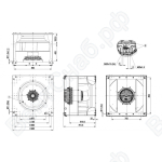 Центробежный вентилятор ebmpapst K3G800AS0701
