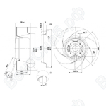 Центробежный вентилятор ebmpapst R1G190AC3752