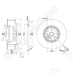 Центробежный вентилятор ebmpapst R2D190AC0822