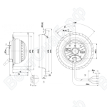 Центробежный вентилятор ebmpapst R2E140AS7705