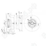 Центробежный вентилятор ebmpapst R2E175AC7715