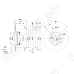 Центробежный вентилятор ebmpapst R2E180AS7705