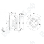 Центробежный вентилятор ebmpapst R2E180AT0615