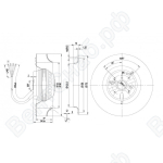 Центробежный вентилятор ebmpapst R2E180CB2801