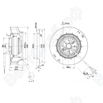 Центробежный вентилятор ebmpapst R2E190RA2653