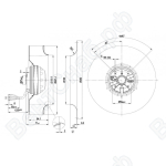 Центробежный вентилятор ebmpapst R2E220AA40B8