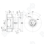 Центробежный вентилятор ebmpapst R2E225BE4709