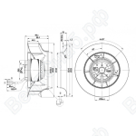 Центробежный вентилятор ebmpapst R2E225RA9210
