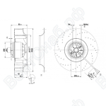 Центробежный вентилятор ebmpapst R2E250AV6215