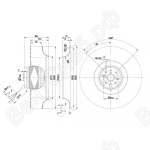 Центробежный вентилятор ebmpapst R2E250AV6223_1