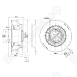 Центробежный вентилятор ebmpapst R2E250RB0601_1