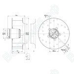 Центробежный вентилятор ebmpapst R2E310AA0108