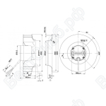 Центробежный вентилятор ebmpapst R3G250AD6230_1