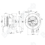 Центробежный вентилятор ebmpapst R3G250RO40A5