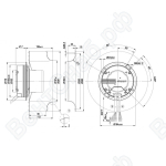 Центробежный вентилятор ebmpapst R3G280AF3571