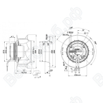 Центробежный вентилятор ebmpapst R3G280RO4071