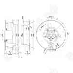 Центробежный вентилятор ebmpapst R3G310AJ3111