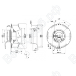 Центробежный вентилятор ebmpapst R3G310RO38A1