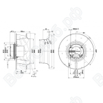 Центробежный вентилятор ebmpapst R3G355AM2971