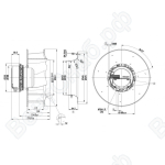 Центробежный вентилятор ebmpapst R3G355AX5690