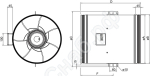 Круглые канальные EC-вентиляторы PRIO EC Размер