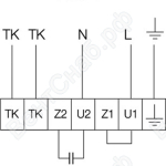 Вентиляторы для прямоугольных каналов KE Электросхема