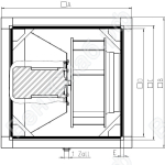 Кухонные вентиляторы MUB/T Размер