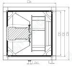 Кухонные EC-вентиляторы MUB/T-EC Размер