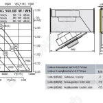 Габаритные размеры и характеристики вентилятора KHAG 560.6 IF W/WS