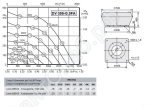 Габаритные размеры и характеристика вентилятора DV 355-G.5FA