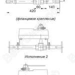 Исполние крана шарового с электроприводом AR-230