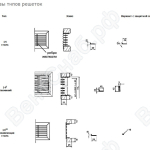 Э­скизы решеток типа 14